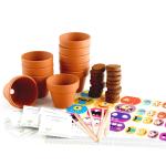Radis et Capucine - Kit jardinage pour enfants - 10 pots à personnaliser - MEDIA_EN_SITUATION_2